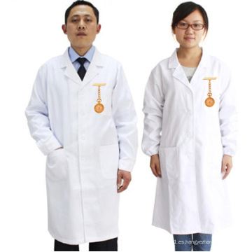 Uniformes médicos de matorral de algodón estilo blanco para médico